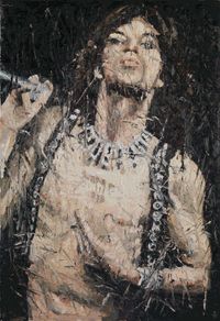 Oliver Jordan, Mick Jagger, 2016, &Ouml;l auf Leinwand, 190 &times; 130 cm, Besitz des K&uuml;nstlers