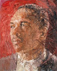 John Coltrane, 2020, &Ouml;l auf Leinwand, 100 x 80 cm